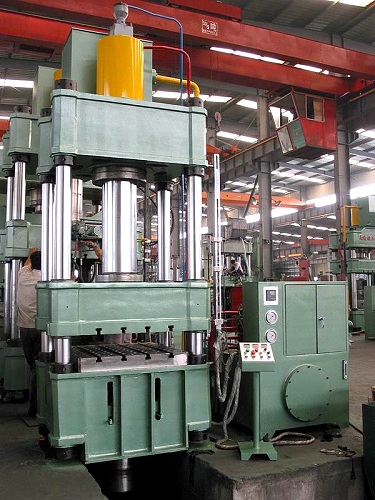 मेटल होल पंचिंग मशिनरी डीप ड्रॉइंग 100 टन फोर कॉलम हायड्रोलिक प्रेस मशीन