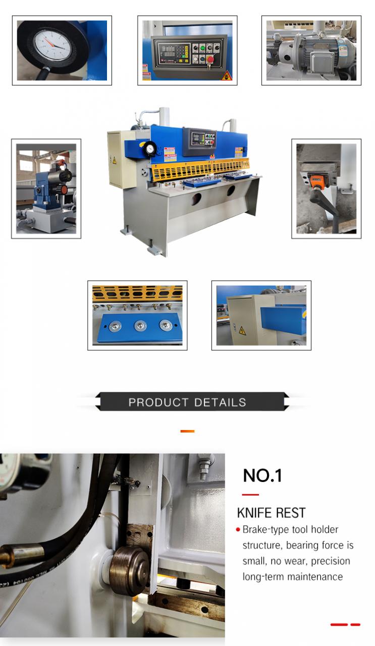 शिअर कटिंग मशीन गिलोटिन मेटल हायड्रोलिक शिअरिंग मशीन Qc11Y/K
